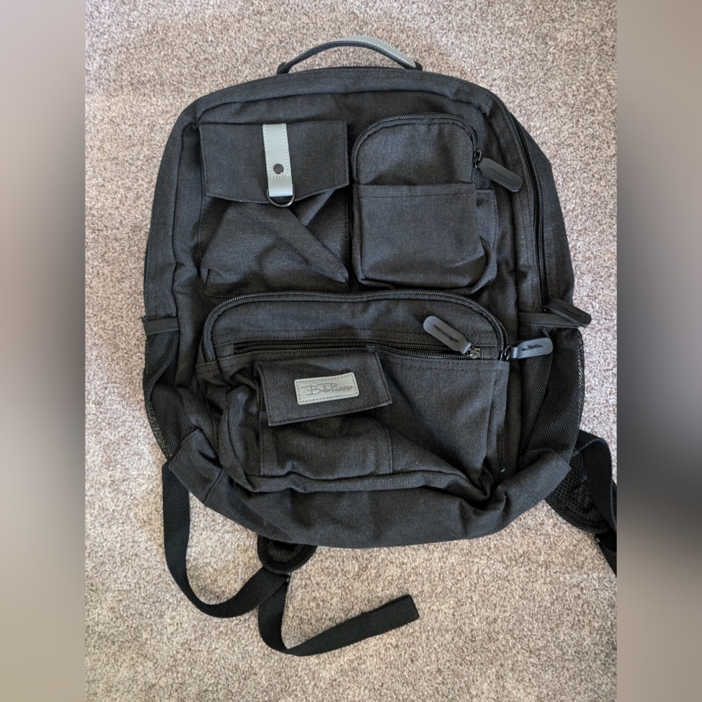 Bella Russo canvas backpack with USB port